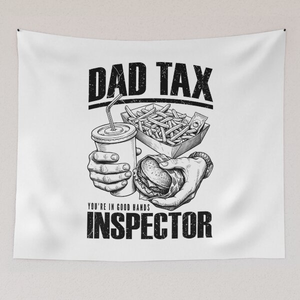 Item preview, Dad Tax Inspector Funny Fast Food Fathers Day Hands designed and sold by GrandeDuc.