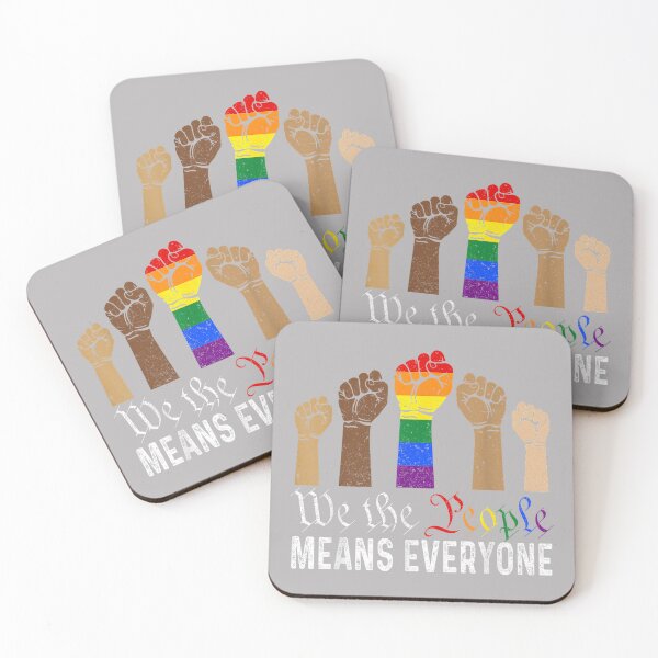 Item preview, We The People Means Everyone US America Flag LGBT Pride designed and sold by GreggRoss.