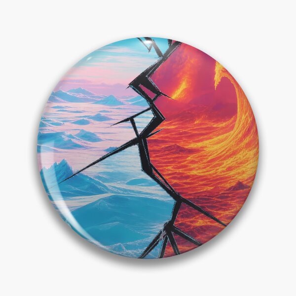 Item preview, Broken Glass Portal Between Fire and Ice designed and sold by LuisWorks.