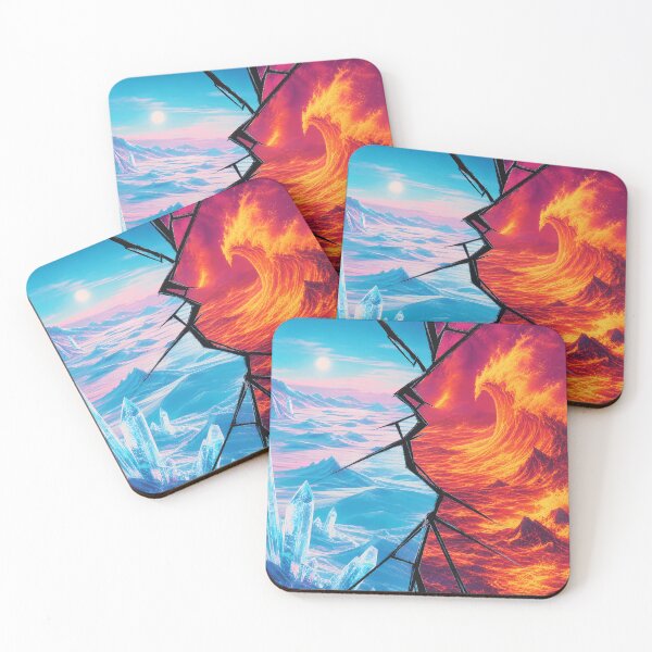 Item preview, Broken Glass Portal Between Fire and Ice designed and sold by LuisWorks.