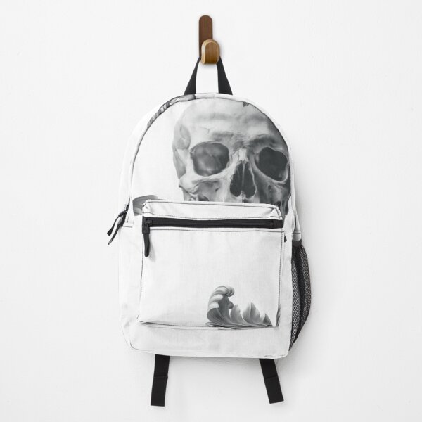 Item preview, Memento Mori All Black Ornate Skull designed and sold by pixelandpine.