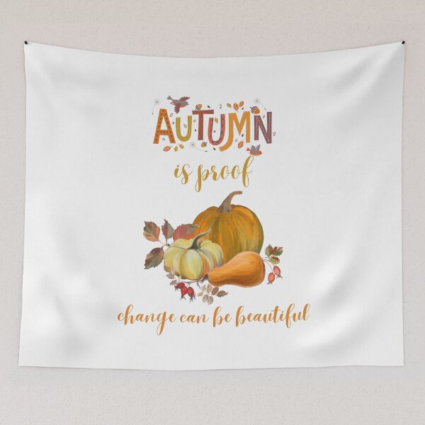 Item preview, Autumn Is Proof That Change Can Be Beautiful – Inspirational Fall Quote Design designed and sold by PureHopeStudio.