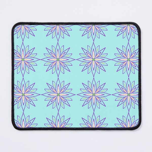 Item preview, Pastel Blue Floral Mandala Geometric Background designed and sold by AjjimaJKM.