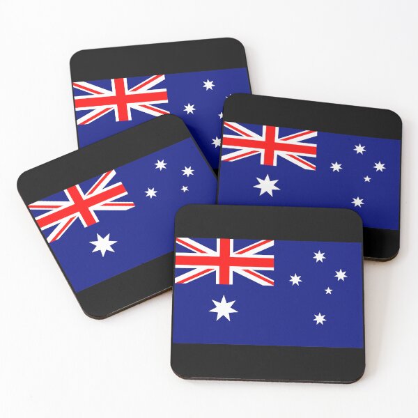 Item preview, Australia Flag designed and sold by NoThoughtsCat.