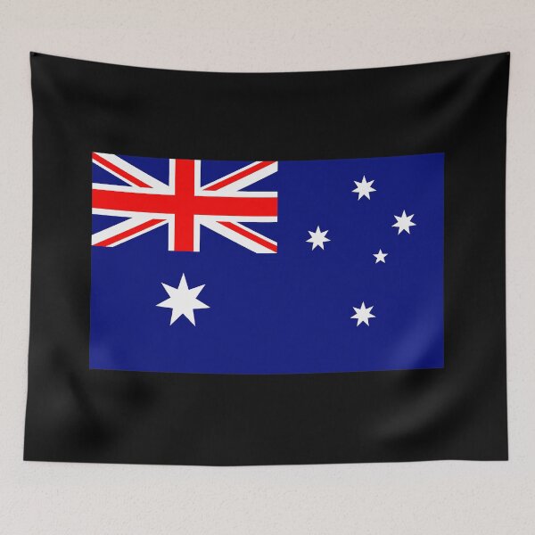 Item preview, Australia Flag designed and sold by NoThoughtsCat.