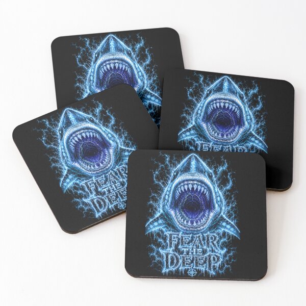 Item preview, Fear the Deep Shark Gothic Dark Fantasy Leviathan Art  designed and sold by Martin's_Design.