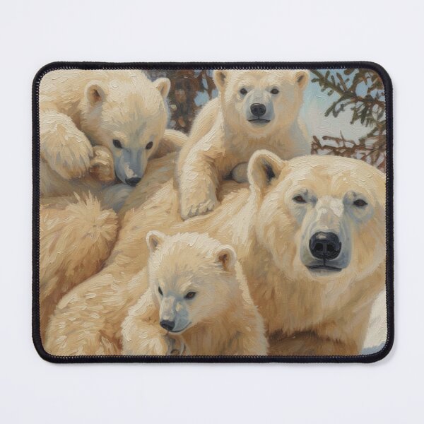 Item preview, Polar Bear Mother Mother and Cubs designed and sold by Kirrindy Designs.