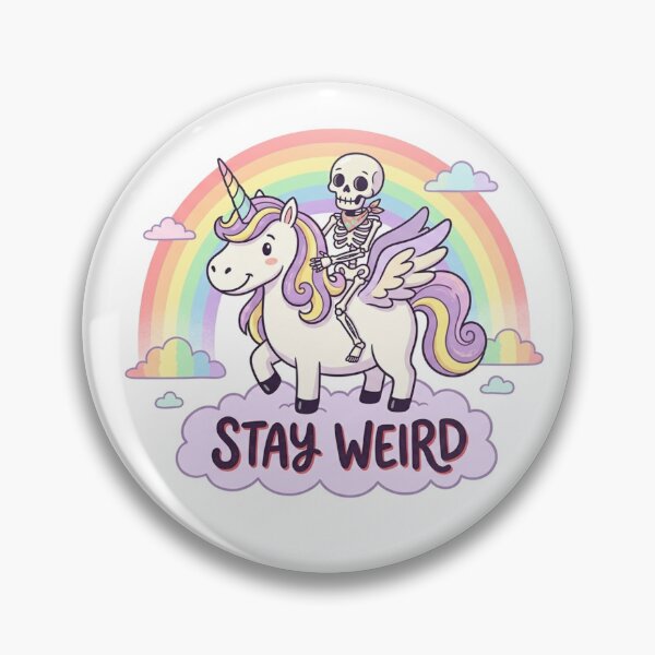 Item preview, Stay Weird, unicorn, funnyfits70, Humor, Funny, retro, vintages, funny quotes, animal humor, designed and sold by FunnyFits70.