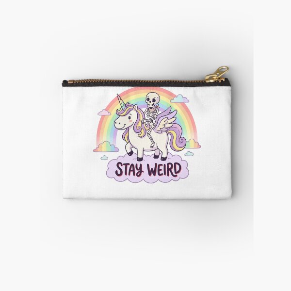 Item preview, Stay Weird, unicorn, funnyfits70, Humor, Funny, retro, vintages, funny quotes, animal humor, designed and sold by FunnyFits70.