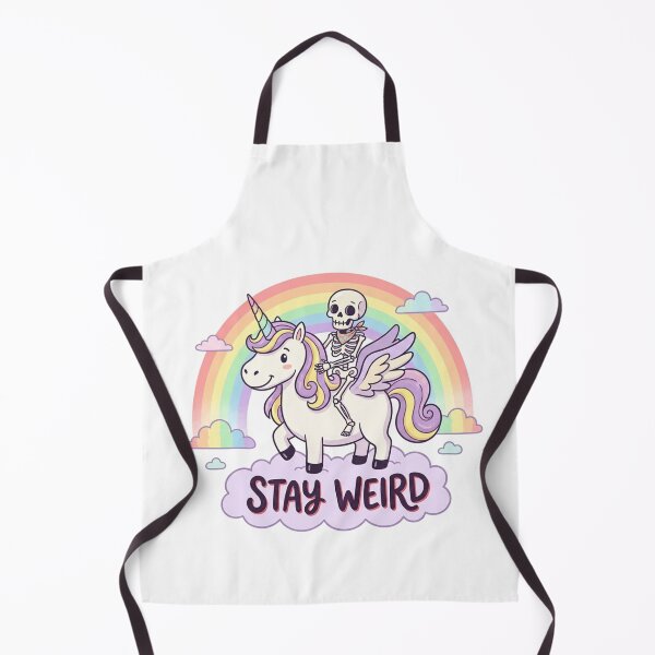 Item preview, Stay Weird, unicorn, funnyfits70, Humor, Funny, retro, vintages, funny quotes, animal humor, designed and sold by FunnyFits70.