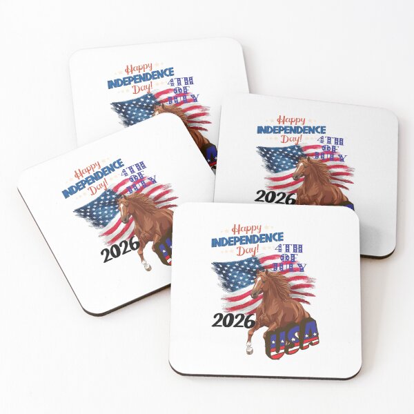 Item preview, American Horse Happy Independence Day Fourth of July designed and sold by HeavenlyKiss.