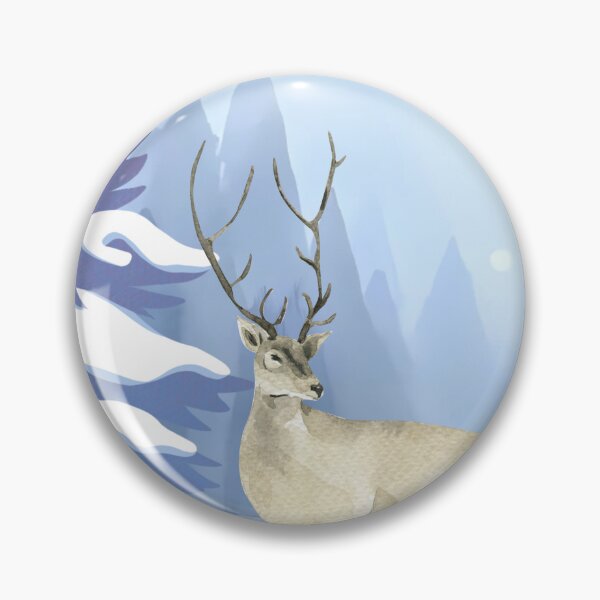 Item preview, Winter design with deer and hare in the snow designed and sold by PureHopeStudio.