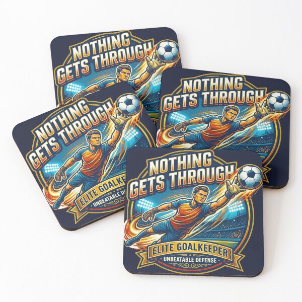 Item preview, Nothing Gets Through World Cup Goalkeeper Unbeatable Defense designed and sold by MT-Hub | Art for Every Soul.