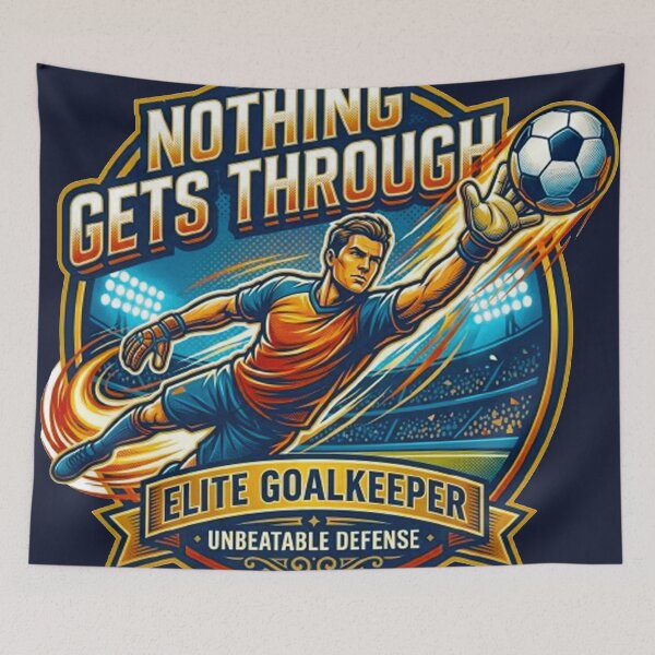 Item preview, Nothing Gets Through World Cup Goalkeeper Unbeatable Defense designed and sold by MT-Hub | Cute Aesthetic Art, Stickers & Phone Cases.