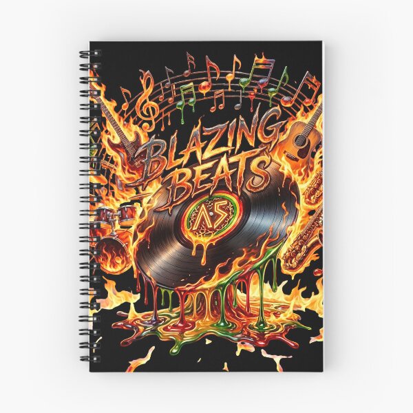 Item preview, Blazing Beats Melting Vinyl Record Flaming Music Art designed and sold by digitalbob60.