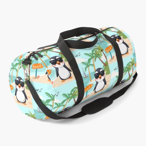 Item preview, Funny penguin meets beach vacation designed and sold by PureHopeStudio.