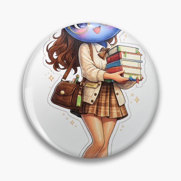 Item preview, Blueberry Librarian – Cute Book Lover Kawaii Sticker designed and sold by blossomfun.