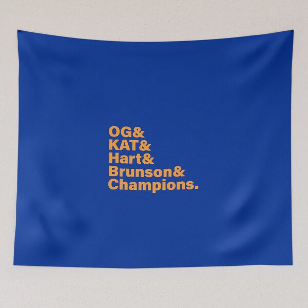 Item preview, New York Knicks 2026 Champions - Jalen Brunson Josh Hart OG Anunoby KAT Karl-Anthony Towns designed and sold by Qellus-Style.