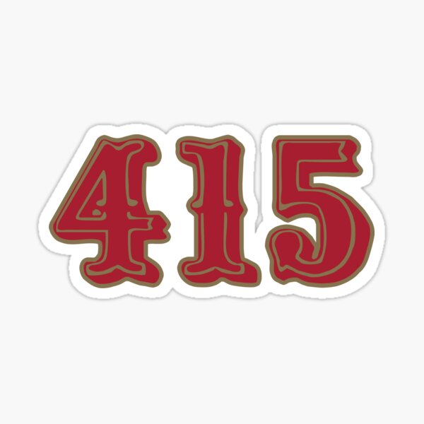 SF 49ers Vinyl Sticker - 415 Clothing, Inc.