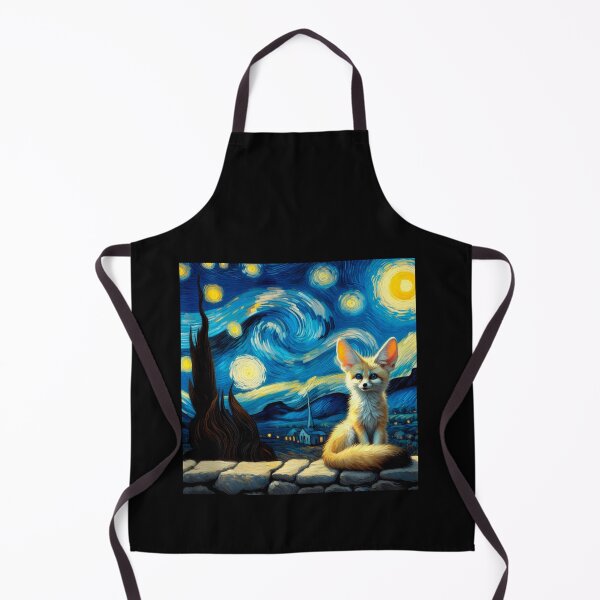 Item preview, Fennec Fox Vincent Van Gogh Starry Night designed and sold by Littermin.