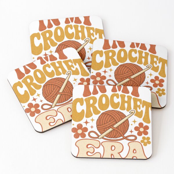 Item preview, En mi era del crochet Frase retro de crochet designed and sold by BoosterShop.