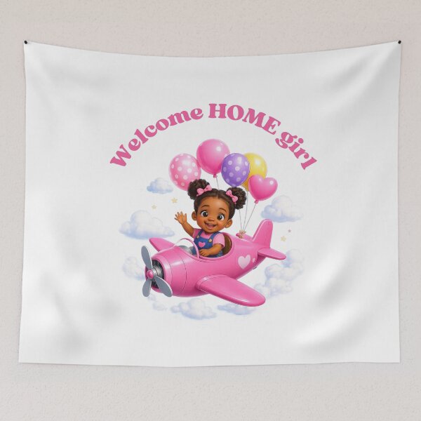 Item preview, Welcome Home Girl - Loving adoption design for special family moments designed and sold by PureHopeStudio.