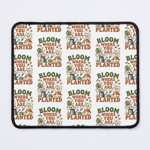 Item preview, BLOOM WHERE YOU ARE PLANTED INSPIRATIONAL PLANT LOVER T-SHIRT designed and sold by Estte-creative.