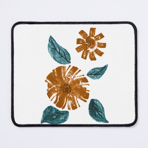 Item preview, Burnt Velvet Petals Mid Century Modern Botanical Art designed and sold by Kraalikaart.