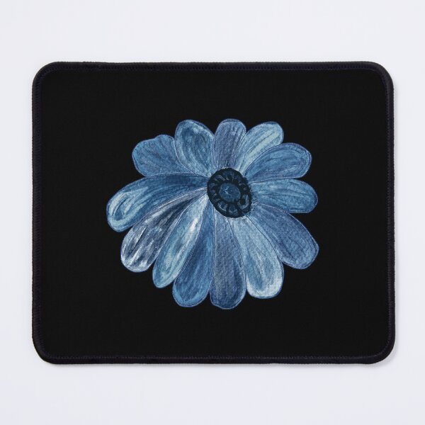 Item preview, Sunfire Bloom Vibrant Blue Acrylic Floral Abstract Art designed and sold by Kraalikaart.