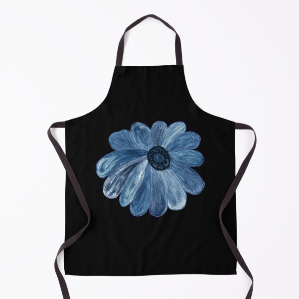 Item preview, Sunfire Bloom Vibrant Blue Acrylic Floral Abstract Art designed and sold by Kraalikaart.