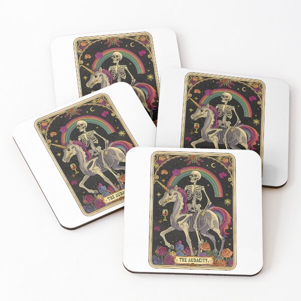 Item preview, The Audacity Skeleton Funny Tarot Card designed and sold by Mariarastwix.