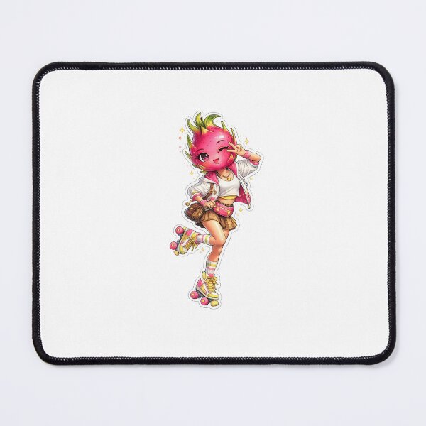Item preview, Dragon Fruit Roller Skater – Trendy Kawaii Fruit Sticker designed and sold by blossomfun.