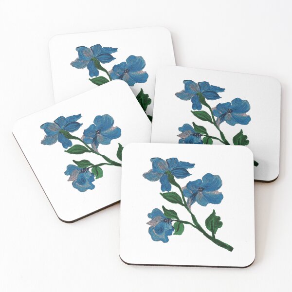 Item preview, Blue Velvet Bloom Botanical Gouache Floral Illustration designed and sold by Kraalikaart.