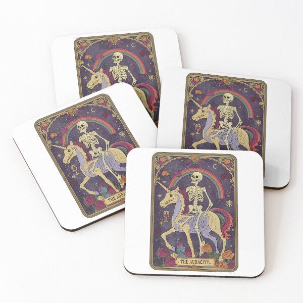 Item preview, The Audacity Skeleton Tarot Card designed and sold by Mariarastwix.