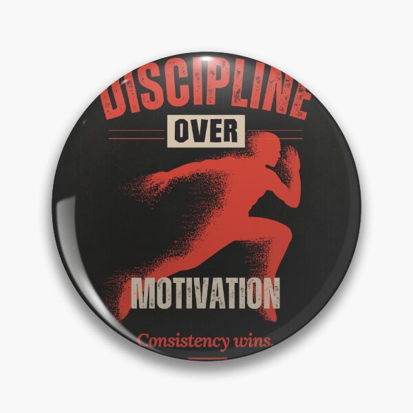 Item preview, Discipline Over Motivation - Retro Running Motivation | Consistency Wins | art board, posters designed and sold by Magda-Creates.