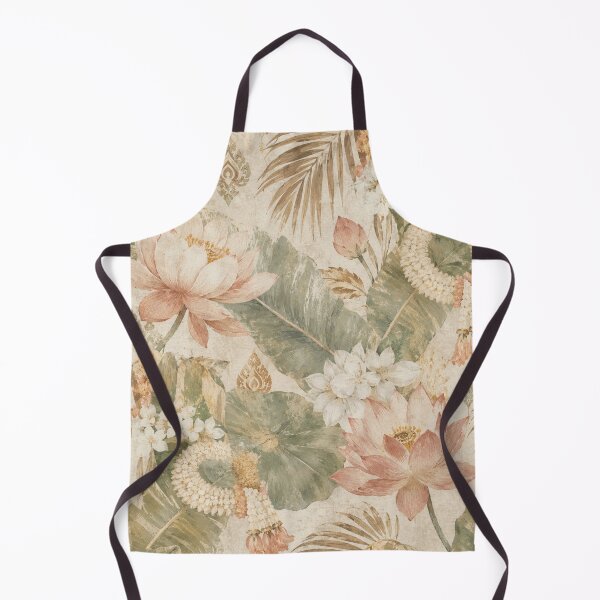 Item preview, Thai Lotus & Jasmine Garland Tropical Seamless Pattern designed and sold by Siam Soul Studio.