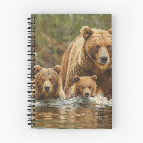 Item preview, Grizzly Bear Mother and Cubs designed and sold by Kirrindy Designs.