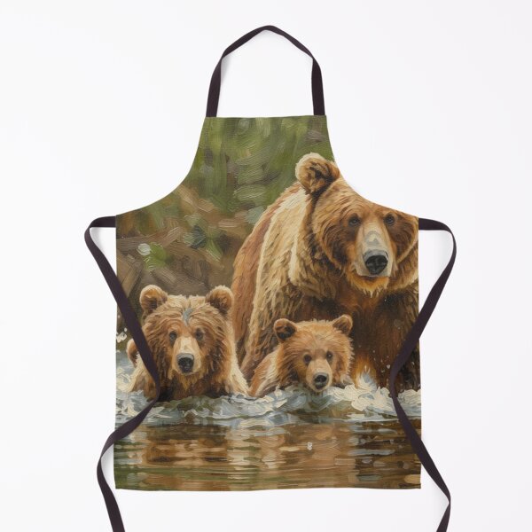 Item preview, Grizzly Bear Mother and Cubs designed and sold by Kirrindy Designs.