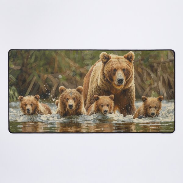 Item preview, Grizzly Bear Mother and Cubs designed and sold by Kirrindy Designs.