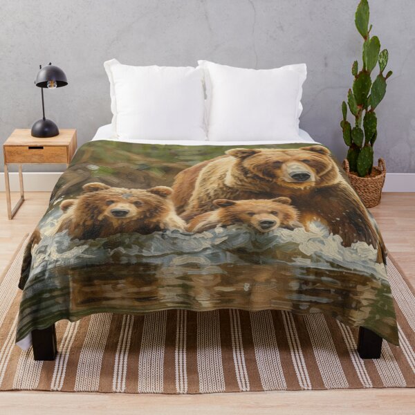 Item preview, Grizzly Bear Mother and Cubs designed and sold by Kirrindy Designs.