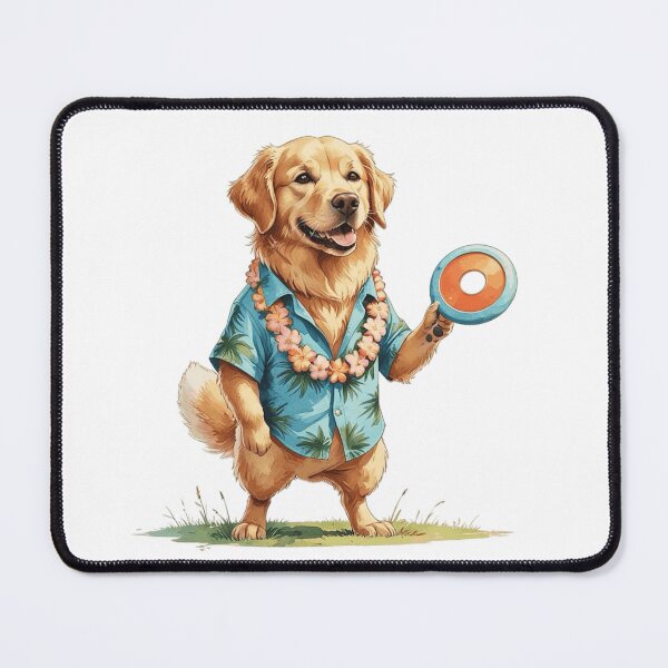 Item preview, Golden Retriever Dog Hawaiian Shirt Hello Summer Watercolor designed and sold by AQUILAKREO.