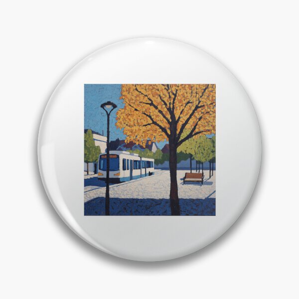 Item preview, Bus Station | Post-Impressionist Painting Style designed and sold by pourosmorton.