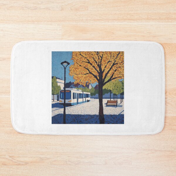 Item preview, Bus Station | Post-Impressionist Painting Style designed and sold by pourosmorton.