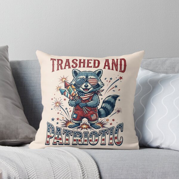 Item preview, Funny Patriotic Raccoon Fourth Of July Retro Vintage USA Animal Lover Independence Day Gift designed and sold by Im-Ara.