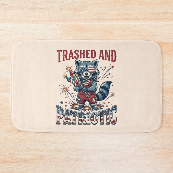 Item preview, Funny Patriotic Raccoon Fourth Of July Retro Vintage USA Animal Lover Independence Day Gift designed and sold by Im-Ara.