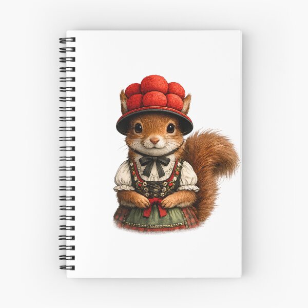 Item preview, Black Forest squirrel with a Bollenhut hat designed and sold by filou designs.