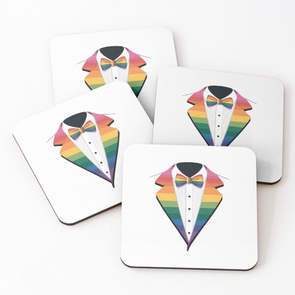 Item preview, LGBT Tuxedo Rainbow LGBTQI Tux Pride designed and sold by SapfireStuArt.