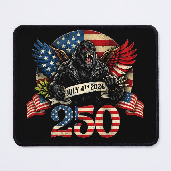 Item preview, Retro Vintage 4th of July Bigfoot American Flag Sasquatch designed and sold by PixelMarrero.