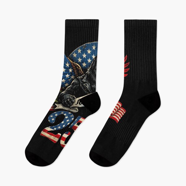 Item preview, Retro Vintage 4th of July Bigfoot American Flag Sasquatch designed and sold by PixelMarrero.
