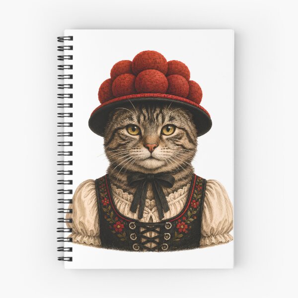 Item preview, Black Forest cat with Bollenhut designed and sold by filou designs.